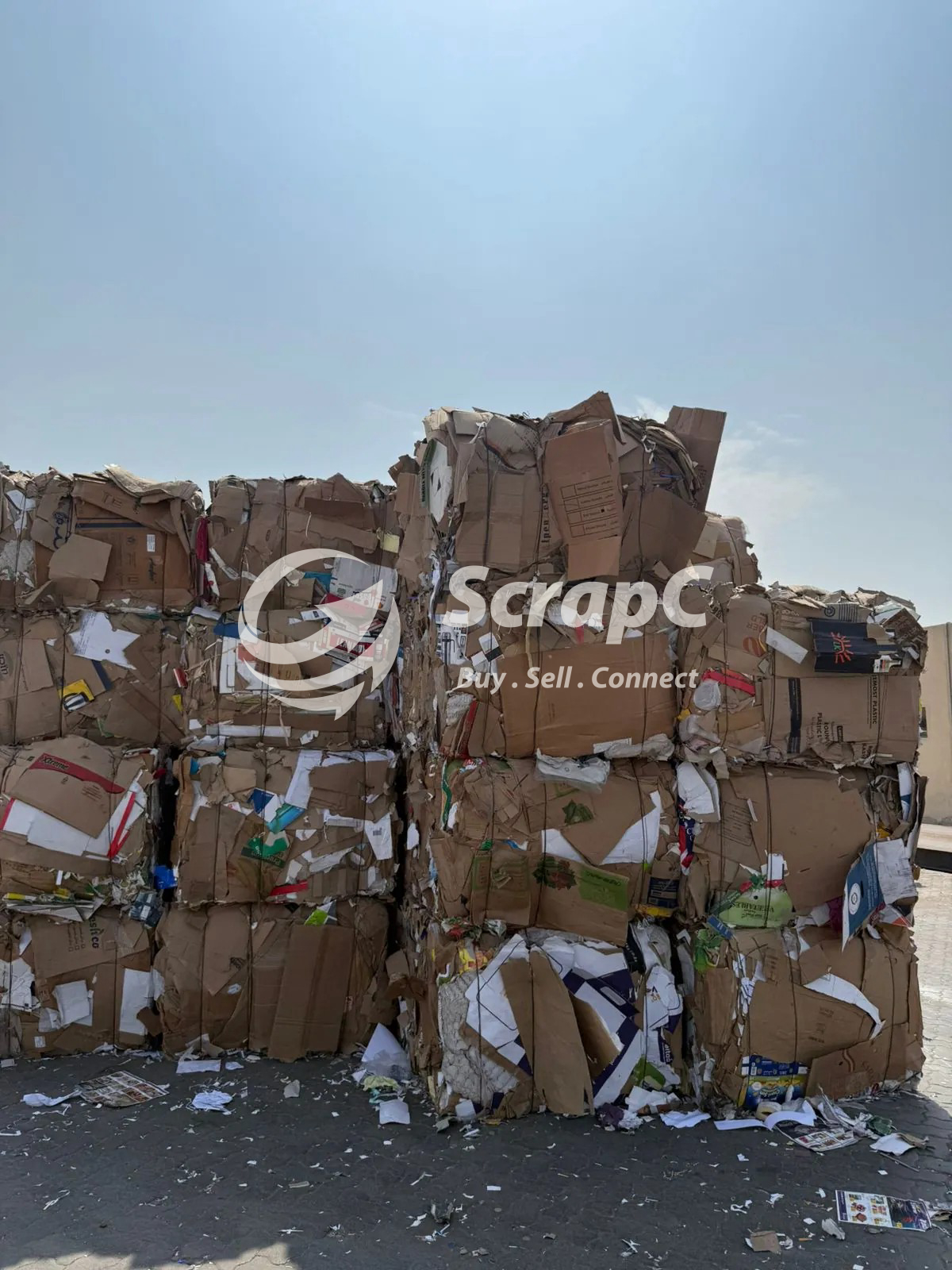 OCC Old Corrugated Cardboard paper scrap waste UAE